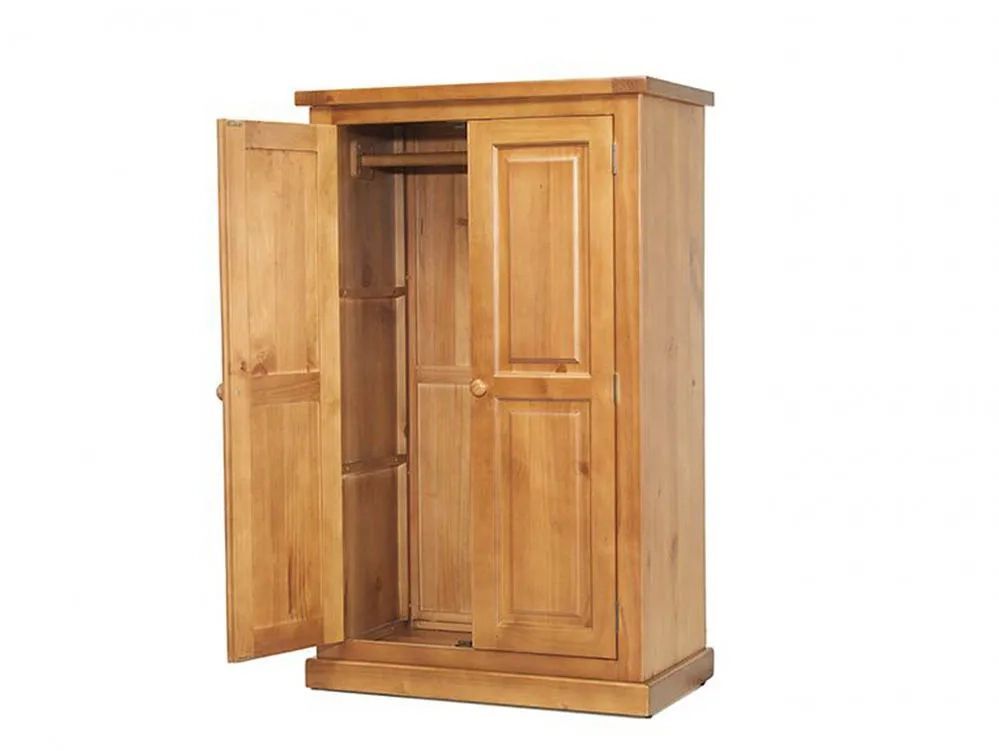 Archers Langdale 2 Door Pine Wooden Small Childrens Wardrobe Intended For Pine Wardrobes (Photo 10 of 14)