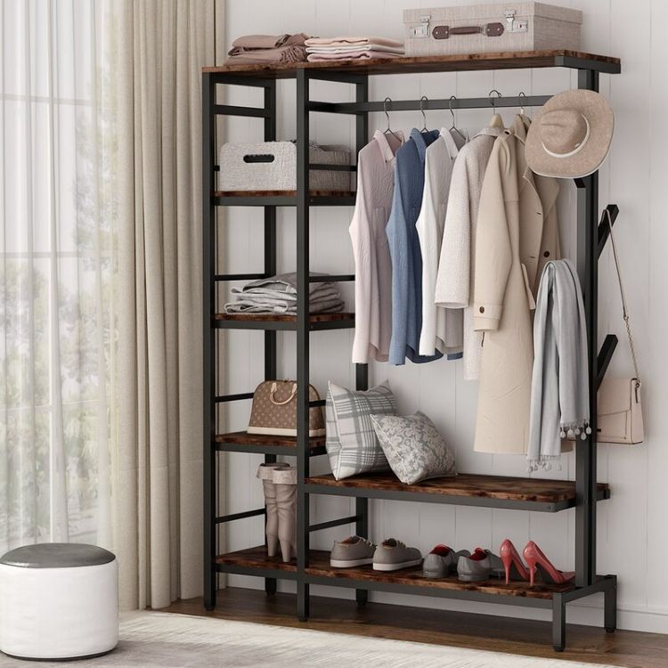 Arena Clothes Storage With Shelves | Revvvd Pertaining To Standing Closet Clothes Storage Wardrobes (Photo 3 of 15)