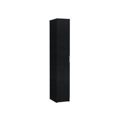 Argos Product Support For Argos Home Cheval Single Wardrobe – Black  (608/9458) With Regard To Single Black Wardrobes (View 5 of 15)