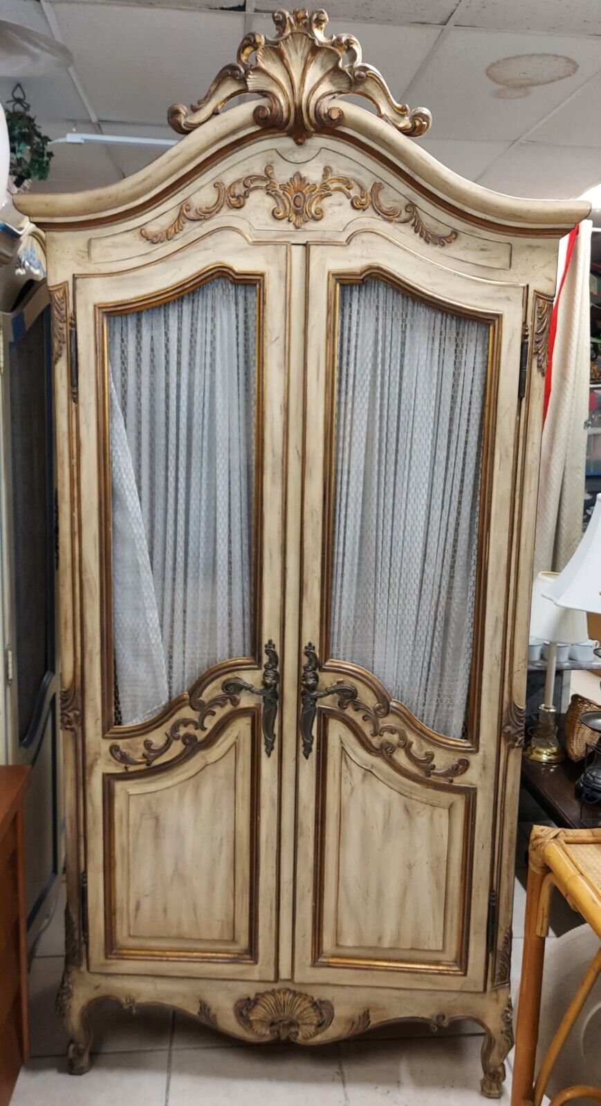Armoire ~ French Provincial Wardrobe ~ Country French Armoire | Ebay Regarding Armoire French Wardrobes (View 5 of 15)