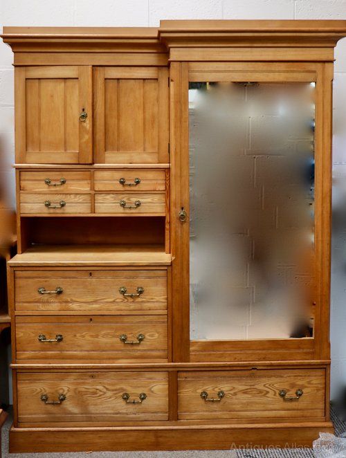 Ash Combination Wardrobe, Compactum – Antiques Atlas With Regard To Chest Of Drawers Wardrobes Combination (View 7 of 15)