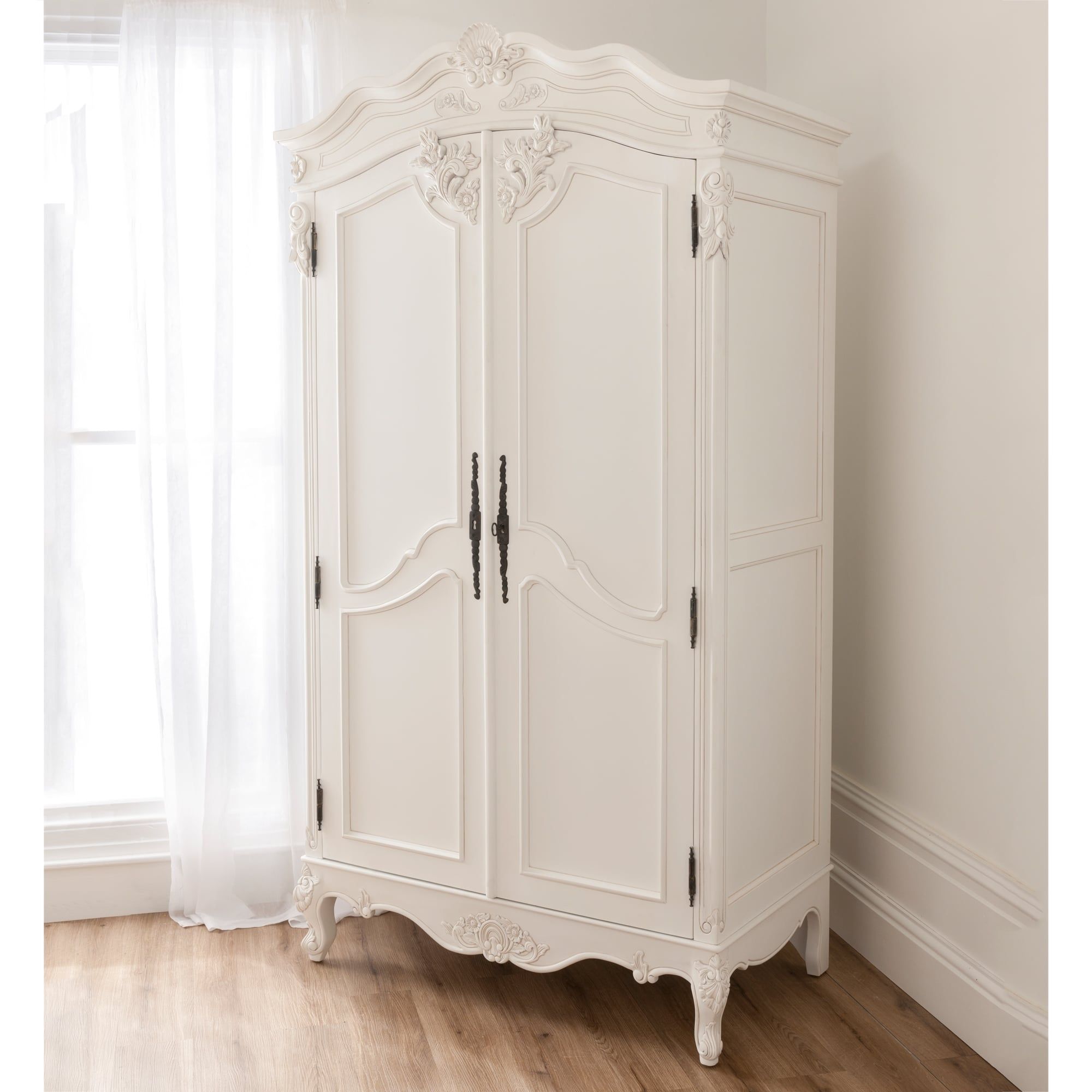 Baroque Antique French Wardrobe Is Available Online At Homesdirect365 For French White Wardrobes (Photo 2 of 15)