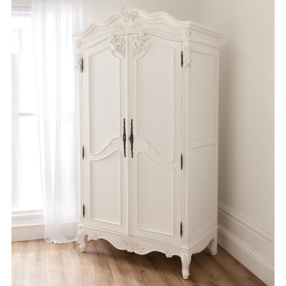 Baroque Antique French Wardrobe Is Available Online At Homesdirect365 Intended For Single French Wardrobes (View 7 of 15)