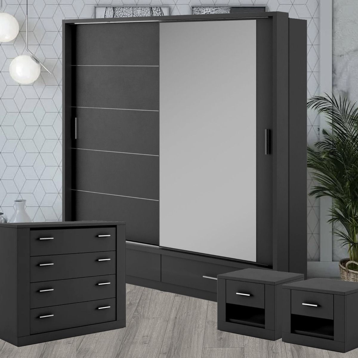 Bedroom Furniture Sets On Sale | Wardrobe Direct™ Throughout Black And White Wardrobes Set (Photo 9 of 15)