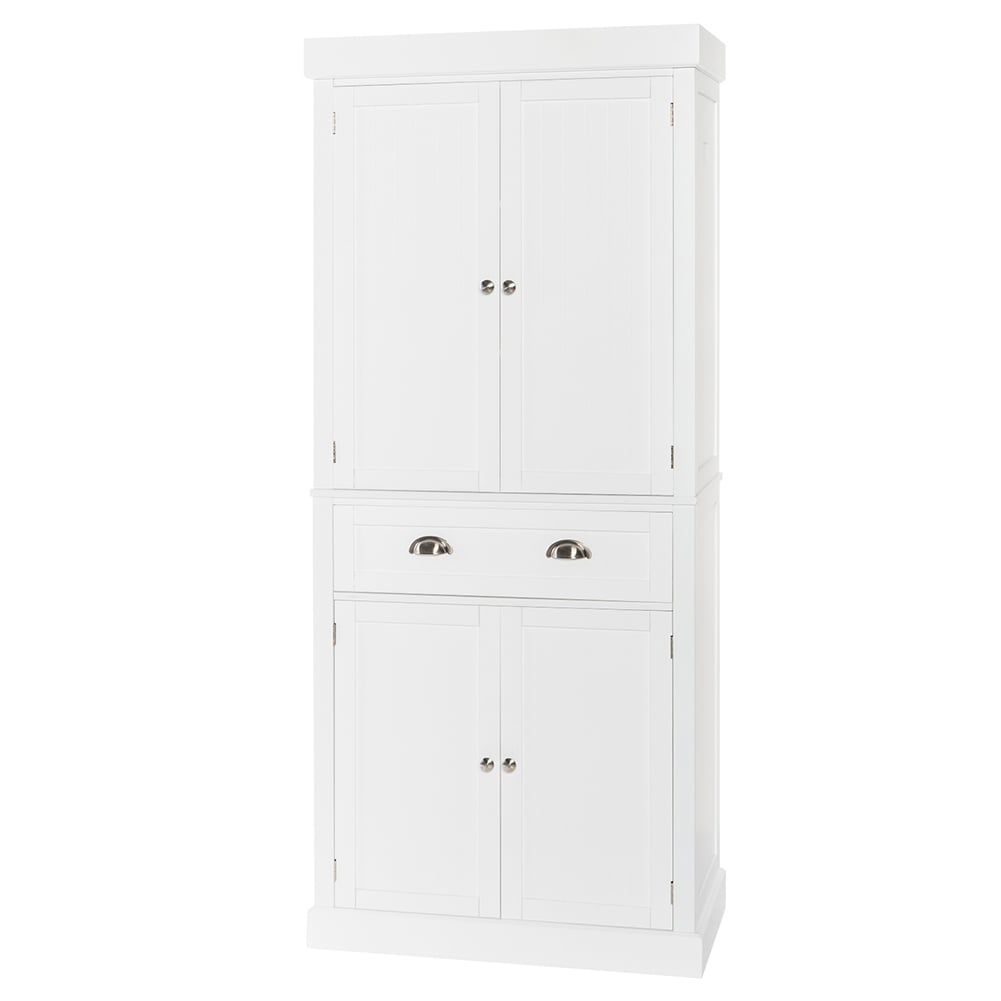 Bedroom Wardrobes,single Drawer Double Door Storage Cabinet White – Bed  Bath & Beyond – 33832961 Inside White Double Wardrobes With Drawers (View 13 of 15)