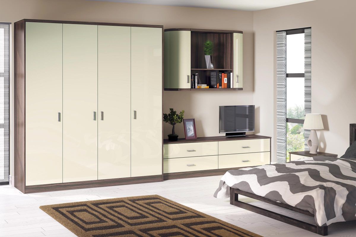 Featured Photo of 15 Best Collection of Cream Gloss Wardrobes Doors