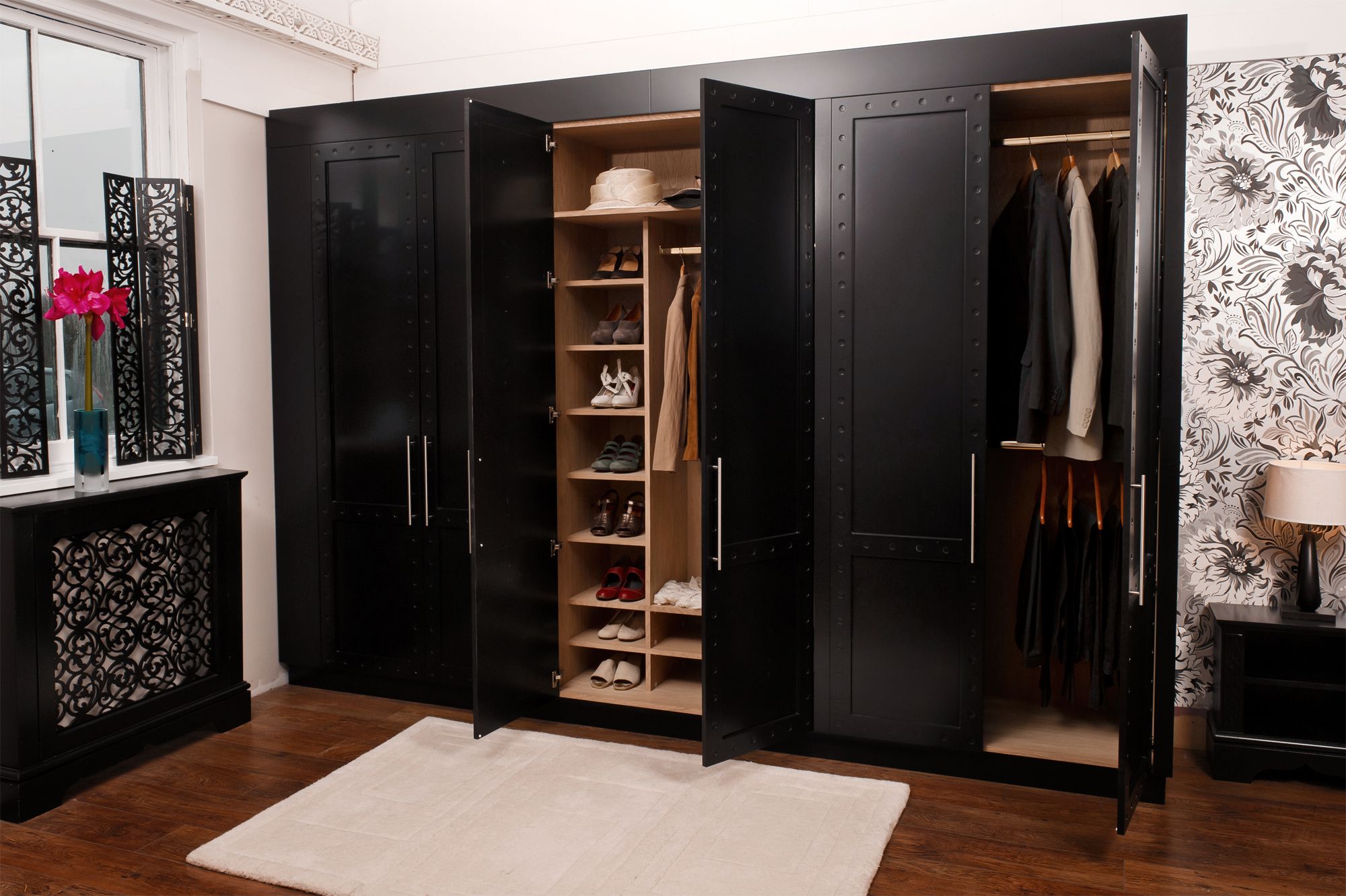 Black Bedroom Furniture – Jali Gallery Regarding Black Wardrobes (Photo 11 of 15)