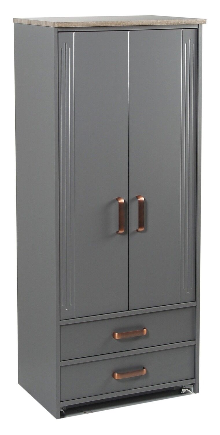 Bordeaux 2 Drawer Wardrobe | Caffreys Furniture | Nationwide Delivery Within Bordeaux Wardrobes (View 12 of 15)