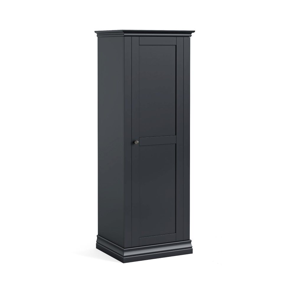 Bordeaux Charcoal Single Wardrobe | Davitts Furniture In Bordeaux Wardrobes (View 7 of 15)