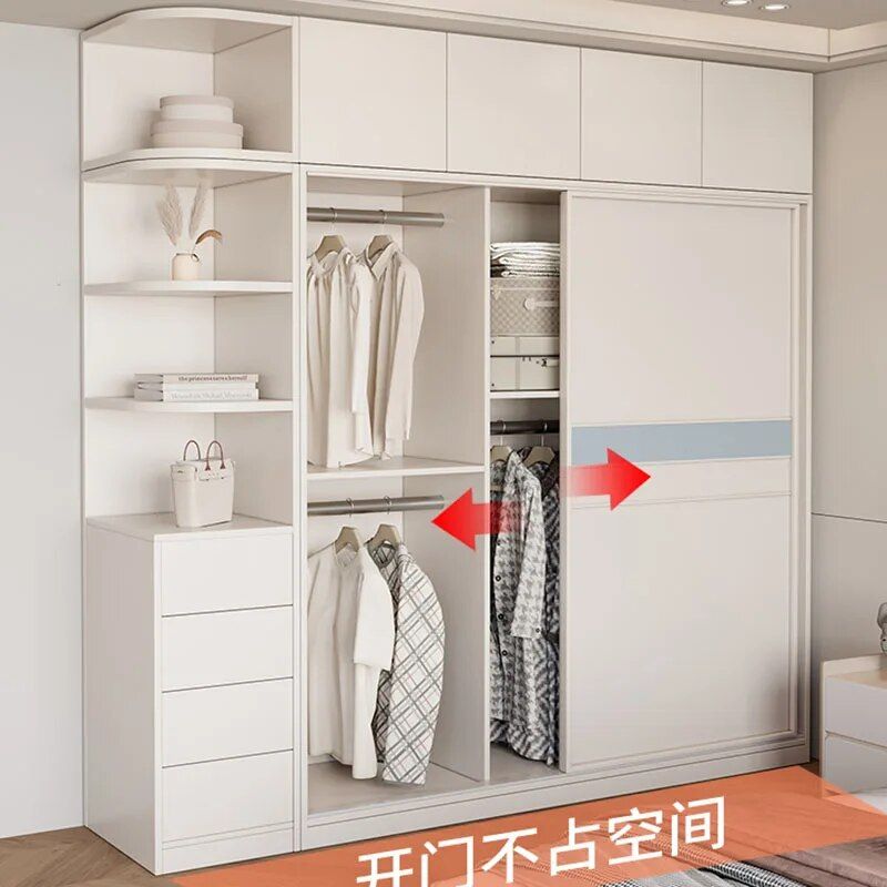 Cabinet Luxury Wooden Wardrobes Bedroo Mobile Organizers Dressers Luxury  Walk Wardrobe Closet Armario De Ropa Home Furniture – Aliexpress Throughout Mobile Wardrobes Cabinets (Photo 10 of 15)