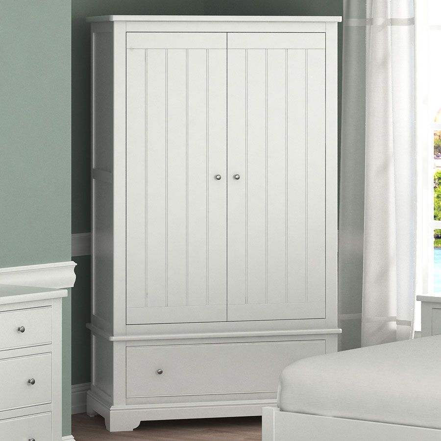 Cartmel White Double Wardrobe | Free Delivery And Returns Throughout White Double Wardrobes (Photo 2 of 15)