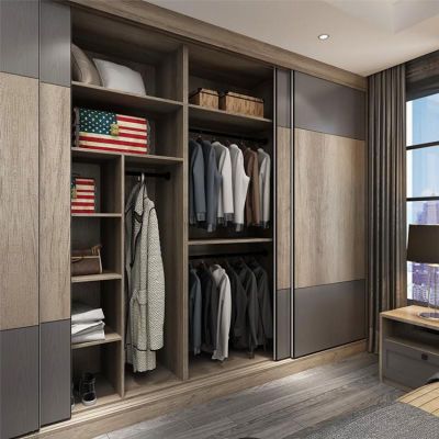 Cheap Bedroom Cloth Wardrobes Set Furniture Modern Style 2 Doors Melamine  Laminated Plywood Wardrobe – China Wood Wardrobe And Plywood Wardrobe Inside Cheap Wardrobes Sets (View 13 of 15)