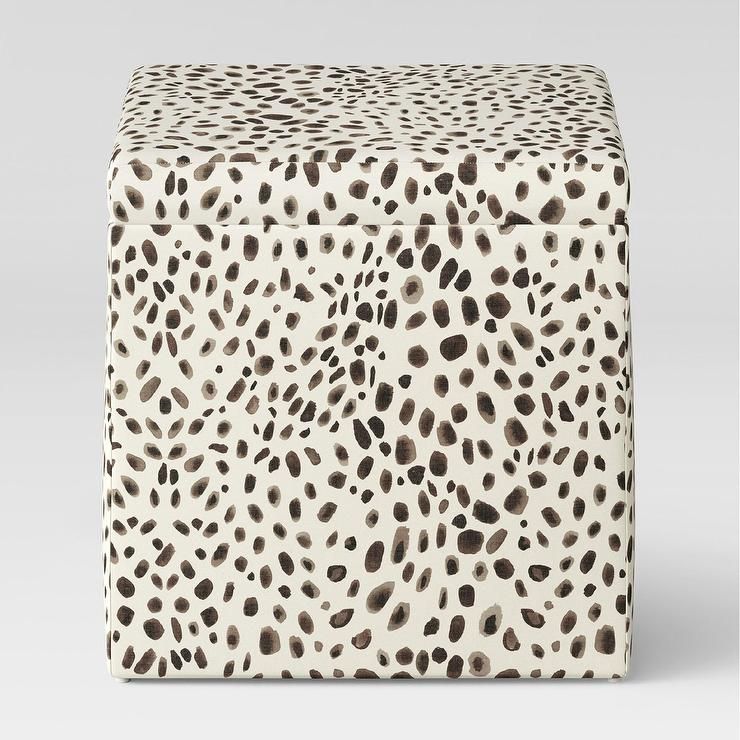 Cheetah Sourcing Square 23.6" L X 23.6" W Tables In Most Recent Plano Square Cheetah Print Storage Ottoman (Photo 5 of 5)