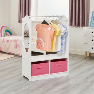 Children's Wardrobes & Kids' Cupboards You'll Love | Wayfair.co.uk With Childrens Double Rail Wardrobes (Photo 14 of 15)