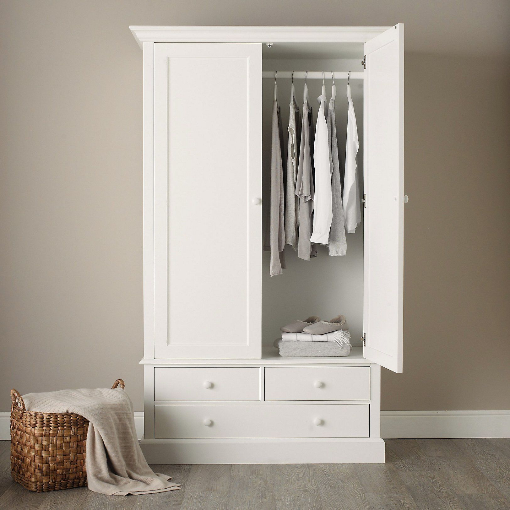 Classic Large Wardrobe | Bedroom Furniture | The White Company | Classic  Bedroom Furniture, White Wooden Wardrobe, Large Wardrobes In White Wooden Wardrobes (Photo 13 of 15)