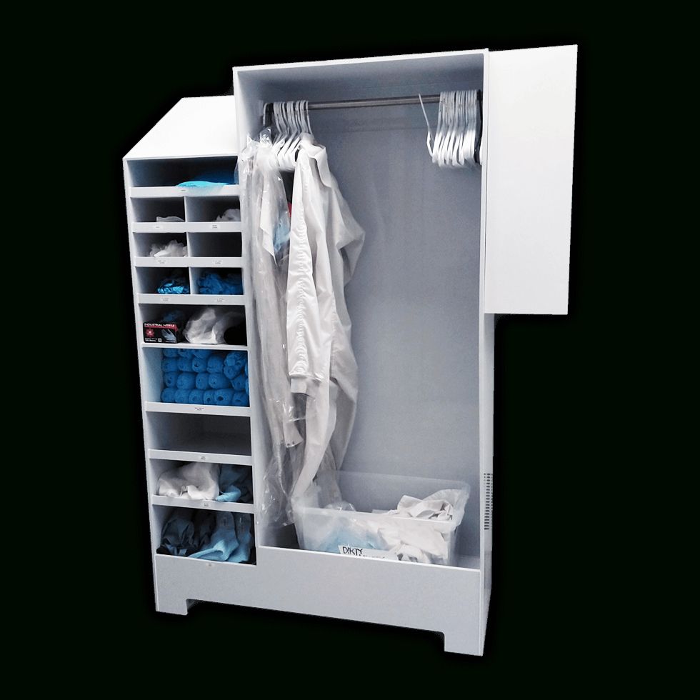 Cleanroom Garment Storage Cabinet | Jst Manufacturing Throughout Garment Cabinet Wardrobes (View 7 of 15)