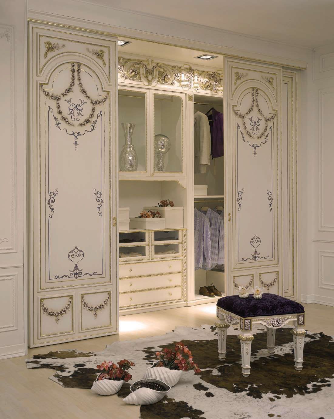 Closet, Asnaghi Interiors – Luxury Furniture Mr Within Rococo Wardrobes (View 10 of 15)