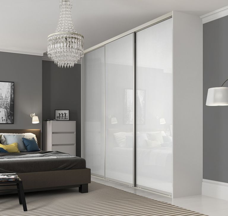 Best 15 Of White Gloss Sliding Wardrobes