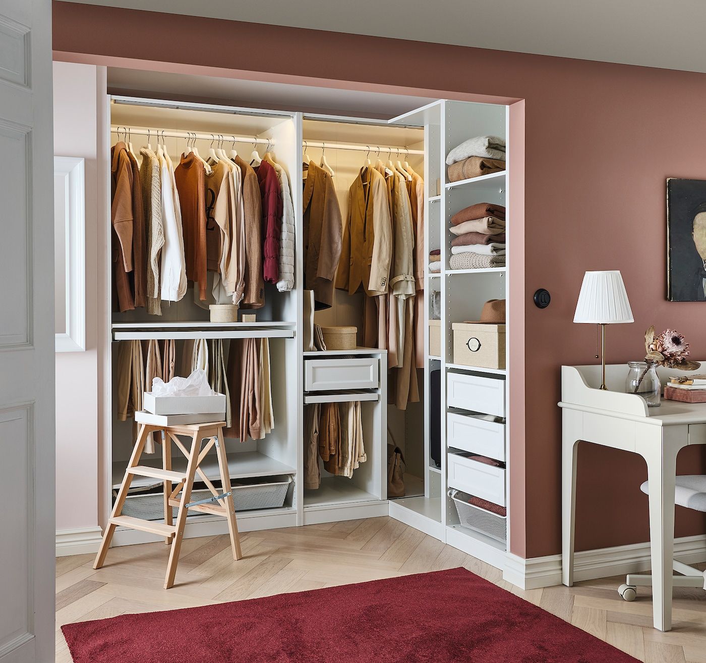 Corner Wardrobe, Pax, White, 210/160x201 Cm – Ikea Within Corner Wardrobes Closet Ikea (View 5 of 15)