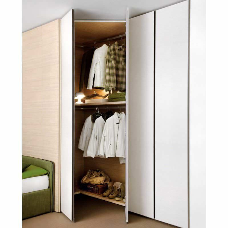 Corner Wardrobe – Start – Clever – Contemporary / Wooden / Melamine With Regard To Corner Mirrored Wardrobes (View 15 of 15)
