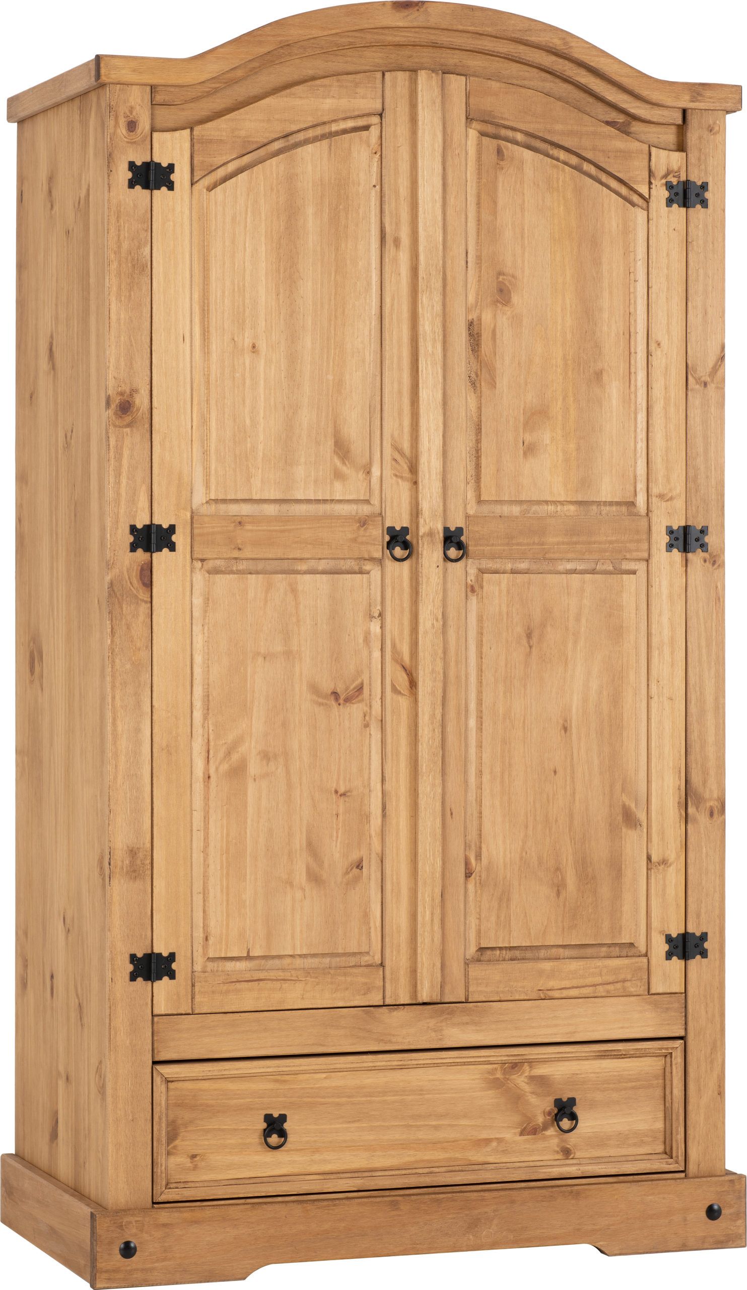 Corona 2 Door 1 Drawer Wardrobe – Mamselle Throughout Corona 3 Door Wardrobes (View 7 of 15)