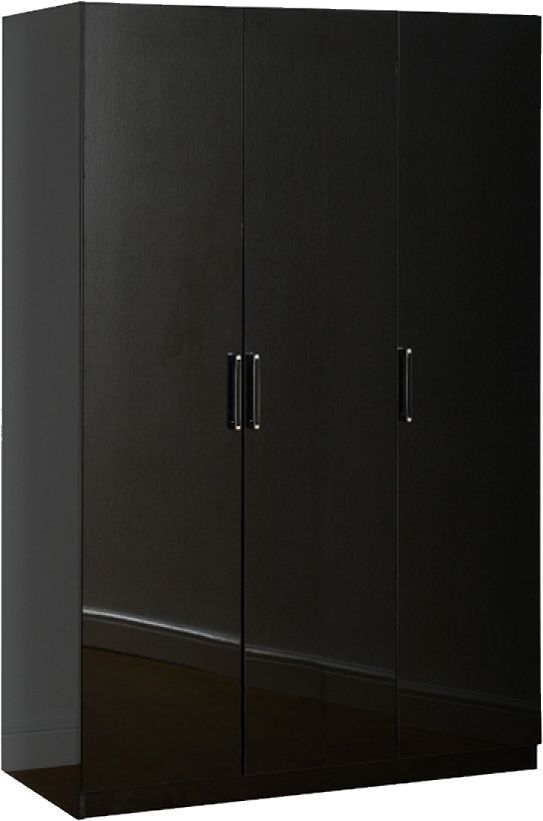 Cupboard | Cupboard, Tall Cabinet Storage, Black Wardrobe With Regard To 3 Door Black Wardrobes (Photo 8 of 15)