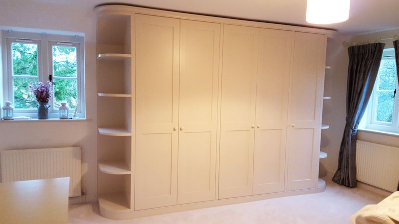 Curved End Wardrobe – Fitted – Mark Williamson Furniture – Bespoke Fitted  And Freestanding Furniture Buckinghamshire Inside Curved Wardrobes Doors (Photo 15 of 15)