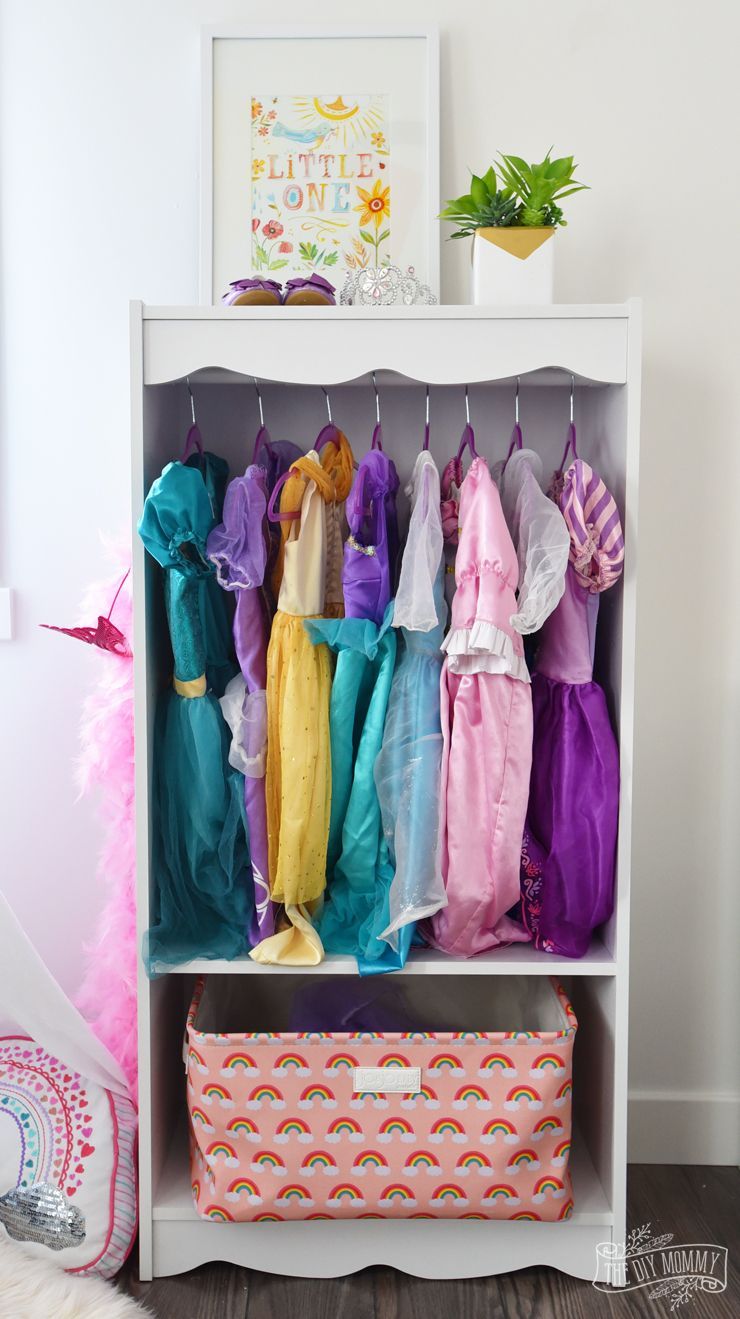 Diy Dress Up Storage Bookcase Hack | Dress Up Storage, Dress Up Closet,  Bookcase Storage Within Kids Dress Up Wardrobes Closet (Photo 2 of 15)