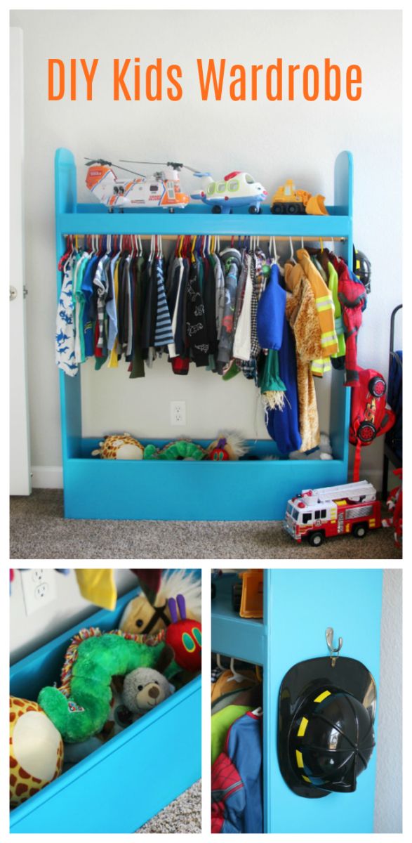 Diy Kids Wardrobe Closet For Dress Up Or Storage – Gluesticks Blog Throughout Kids Dress Up Wardrobes Closet (Photo 12 of 15)