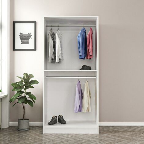 Double Rail Wardrobe Pertaining To Large Double Rail Wardrobes (View 8 of 15)