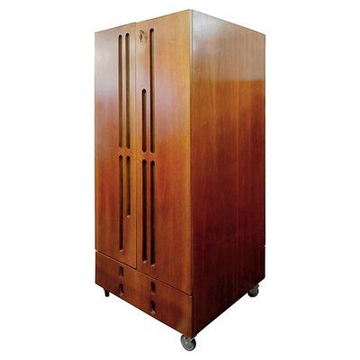 Double Sided Mobile Wardrobe Cabinetroncalli Architetto, 1960s For Sale  At Pamono Regarding Mobile Wardrobes Cabinets (Photo 11 of 15)