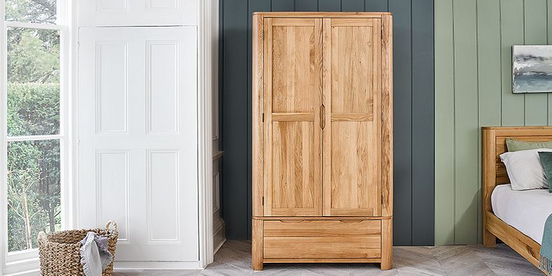 Double Wardrobes | Oak Double Wardrobes | Oak Furnitureland With Regard To Cheap Double Wardrobes (Photo 1 of 15)