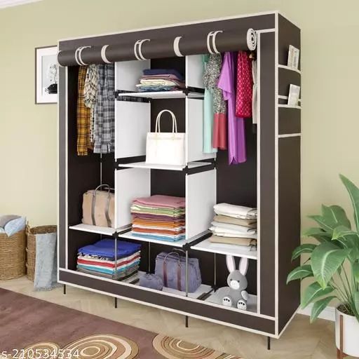 Featured Photo of 15 Best Collection of 6 Shelf Non Woven Wardrobes