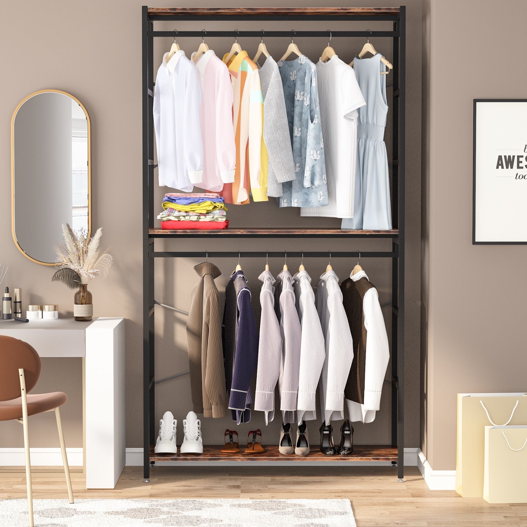 Featured Photo of 15 Best Collection of Tall Double Rail Wardrobes
