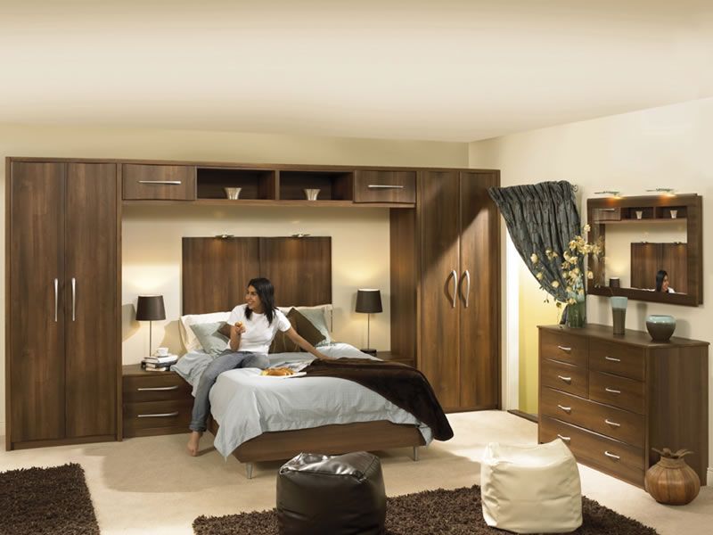 Fitted Bedroom Furniture – Custom Made Diy Doors Wardrobes Cupboards Within Bed And Wardrobes Combination (Photo 12 of 15)