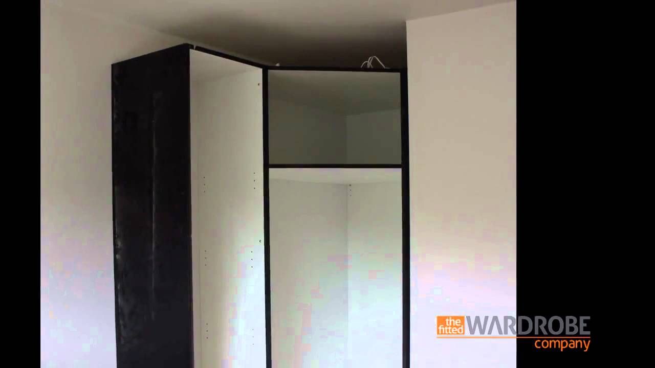 Fitted Corner Wardrobe High Gloss Black – Youtube Regarding Black Corner Wardrobes (Photo 5 of 15)