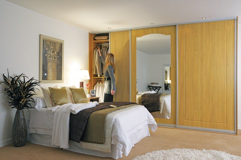 Fitted Sliding Wardrobe Doors Oak Mirror Bedroom | Sliderobes | Flickr Inside Oak Mirrored Wardrobes (Photo 15 of 15)