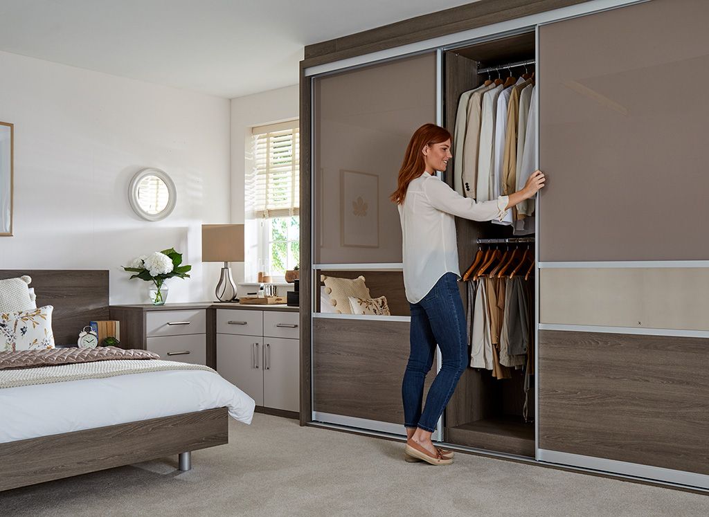 Fitted Wardrobes Without Handles | Sleek & Contemporary | Strachan Pertaining To Brown Wardrobes (View 8 of 15)