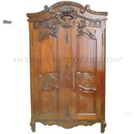 French Armoire Wardrobe – Antique Reproduction Shop Intended For Victorian Wardrobes For Sale (View 13 of 15)