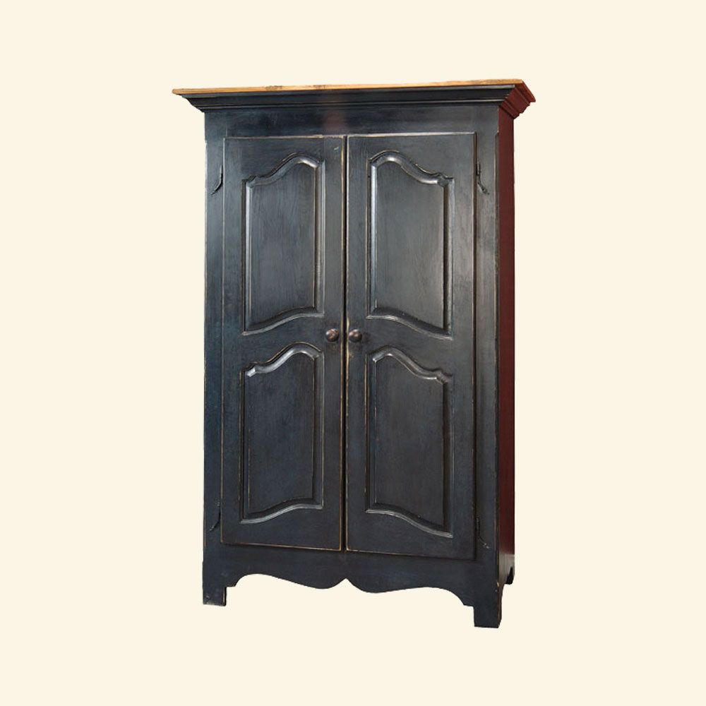 French Country Armoires And Wardrobes | Kate Madison Furniture In Black French Wardrobes (View 14 of 15)