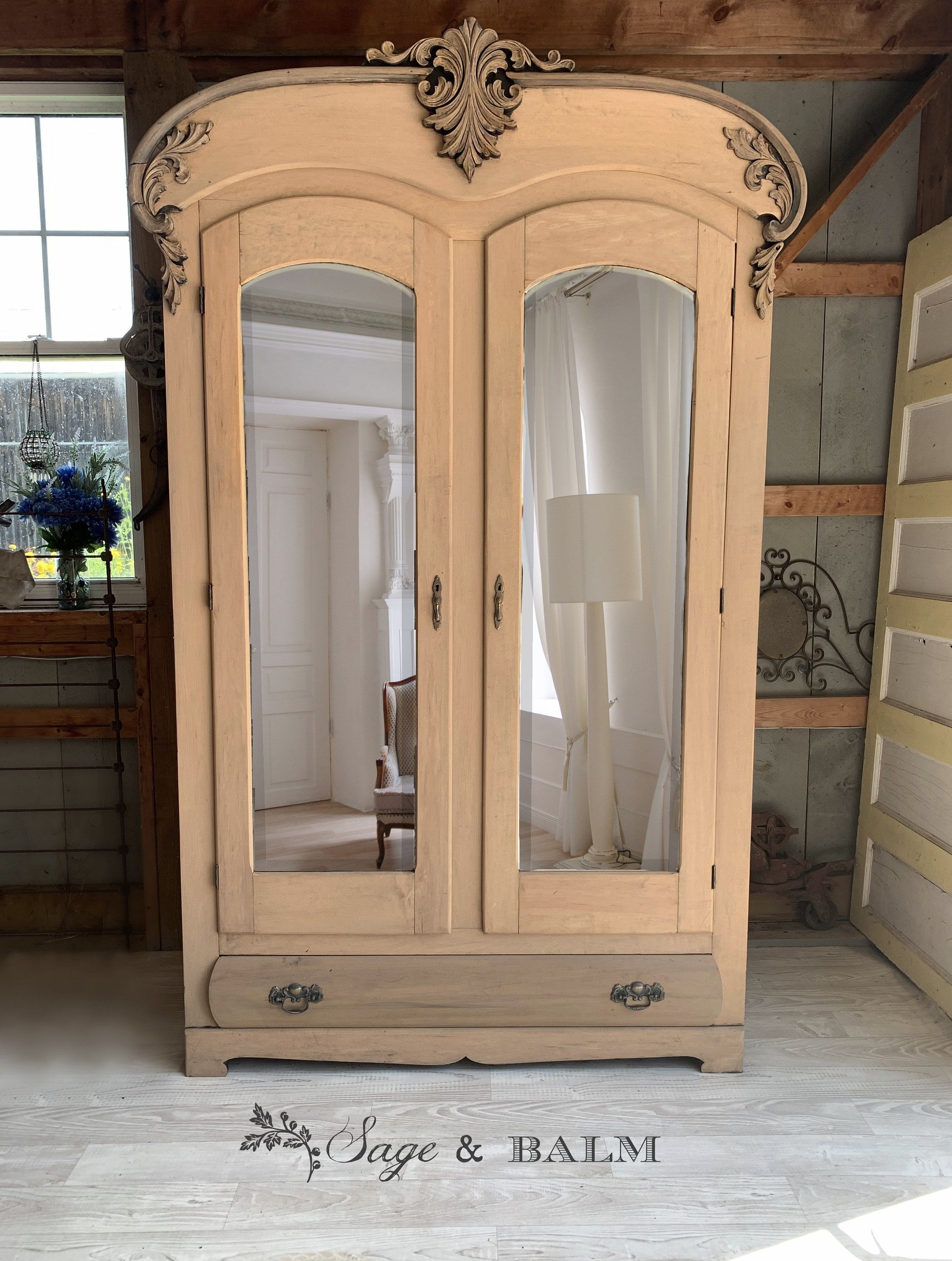French Wardrobe – Etsy Pertaining To Cheap French Style Wardrobes (Photo 14 of 15)