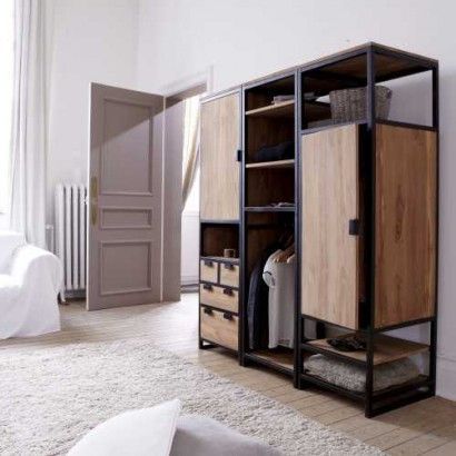 Furniture, Home Decor, Tools, Office Furniture, Bedding, Lighting, Outdoor  Furniture & Luggage | Mobilier De Salon, Meuble Maison, Meuble Penderie With Industrial Style Wardrobes (Photo 9 of 15)
