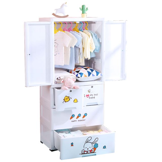 Fuyun – Best Selling Plastic Drawer Storage Cabinets Baby Wardrobe Cartoon  Multi Layer Cabinet For Clothes Organizer Double Door Baby Wardrobe Intended For Wardrobes For Baby Clothes (View 12 of 15)