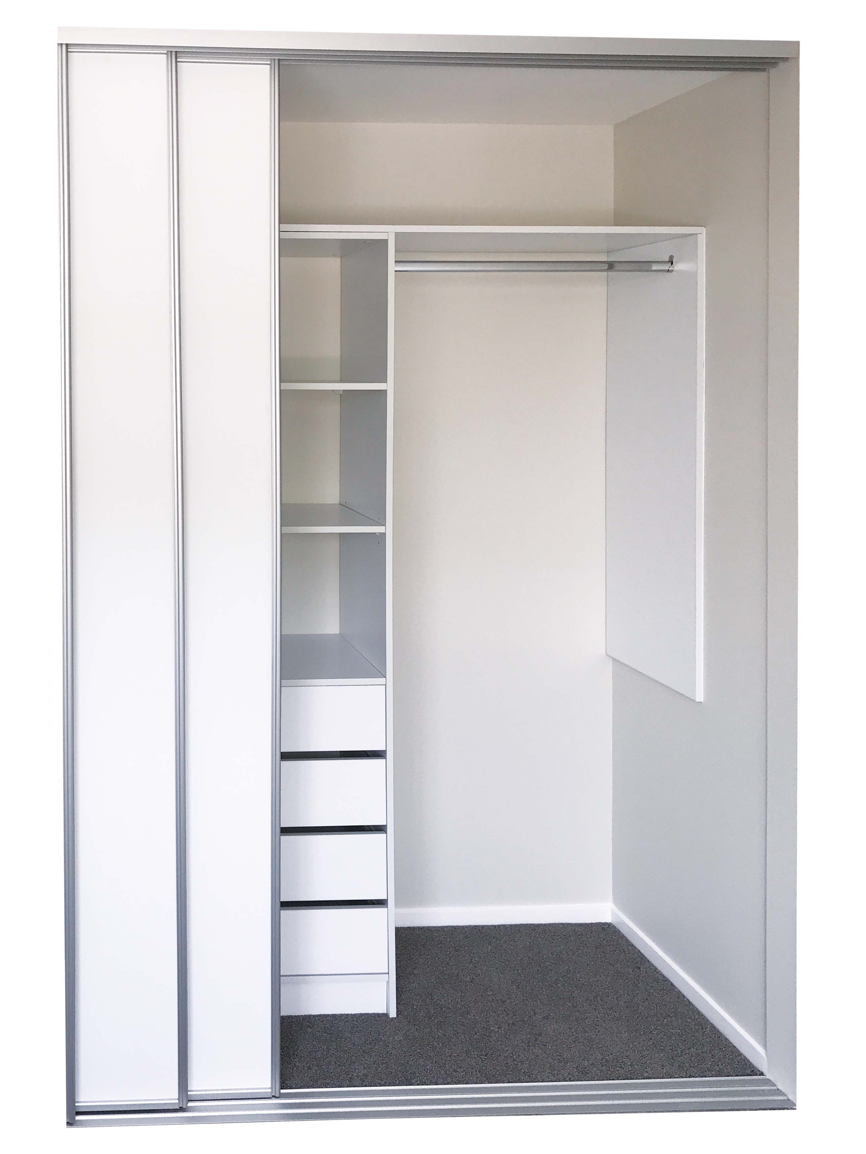 Genesis Modular Floor Standing Wardrobe Shelving | Showerwell Home Products For Wardrobes With 3 Shelving Towers (View 2 of 15)