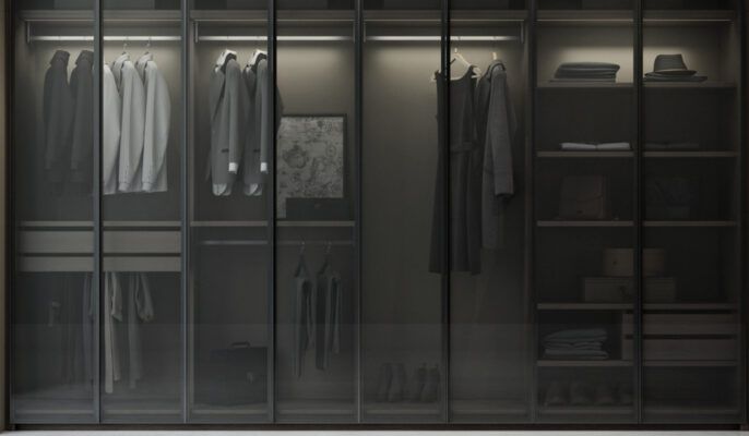 Glass Wardrobe Designs Ideas For Modern Home Regarding Black Glass Wardrobes (View 7 of 15)