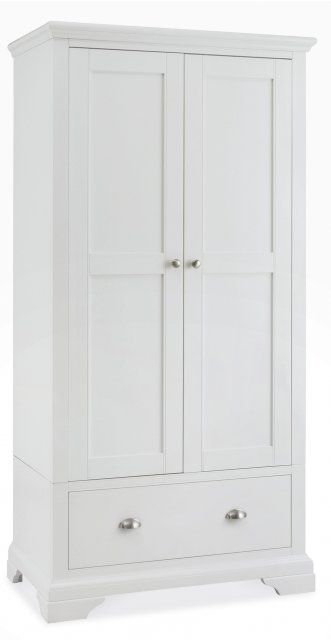 Hampstead White Wardrobe | Size: Double – Bentley Designs Uk Ltd With White Double Wardrobes (View 5 of 15)