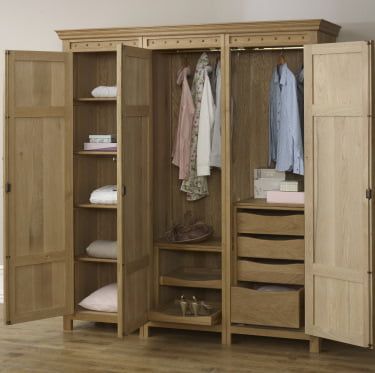 Handcrafted Solid Oak Wood Wardrobes With Free Uk Delivery Pertaining To Cheap Wooden Wardrobes (Photo 1 of 15)
