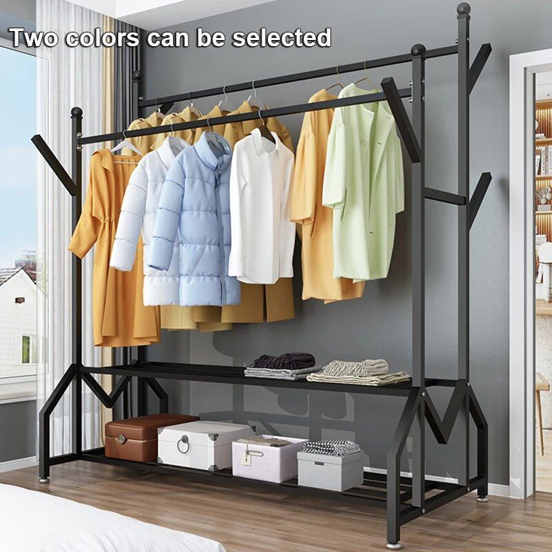 Hanger Clothing Garment Rack Clothes Wardrobes Heavy Duty Rolling Clothes  Organizer With Wheel Perchero Coat Standing Coat Rack – Aliexpress Intended For Heavy Duty Wardrobes (Photo 14 of 15)