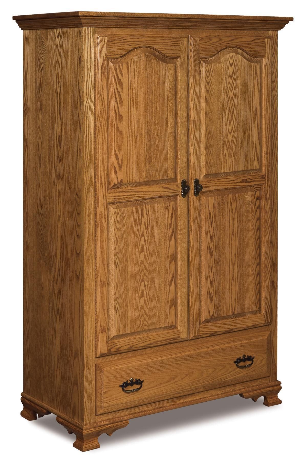 Heritage Wilma Wardrobe Armoire From Dutchcrafters Amish Furniture Throughout Old Fashioned Wardrobes (Photo 9 of 15)