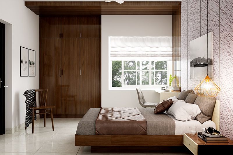 How To Design A Wardrobe For Your Bedroom | Design Cafe Throughout Brown Wardrobes (View 10 of 15)
